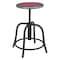 National Public Seating Height Adjustable Swivel Stool, 18"-24", Burgundy Seat/Black Frame 6818-10 - alternate 5